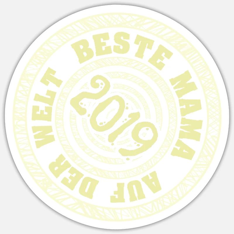 Bébé 2019 - Sticker taille S (10 x 10 cm) - blanc mat