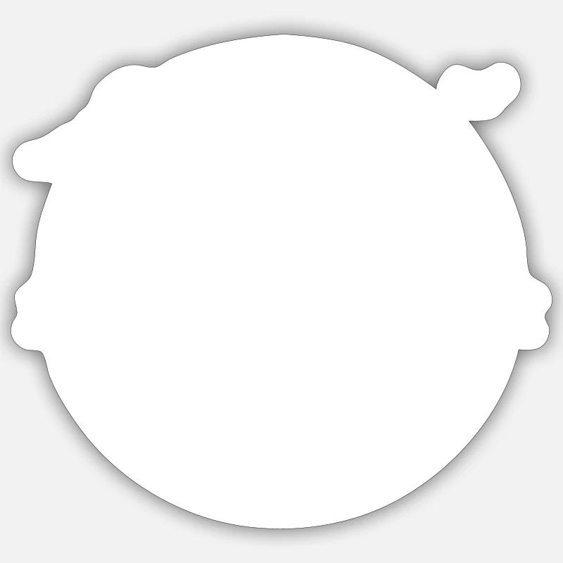 Logo de dirigeable Sticker taille S (10 x 10 cm)