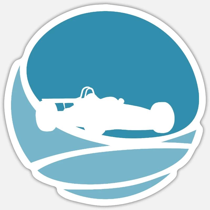 Speedster de course automobile Sticker taille S (10 x 10 cm)