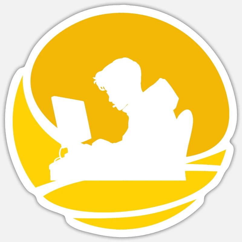 Informaticien Hacker Cybersécurité Sticker taille S (10 x 10 cm)