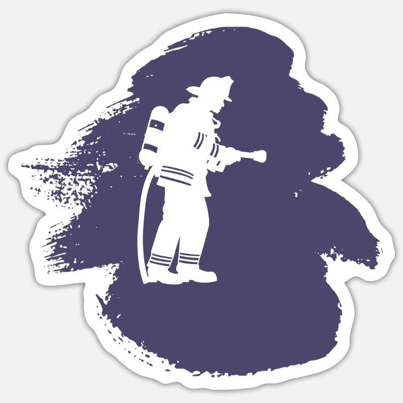 Firefighter Deployment Firefighter Sticker size S (10 x 10 cm)