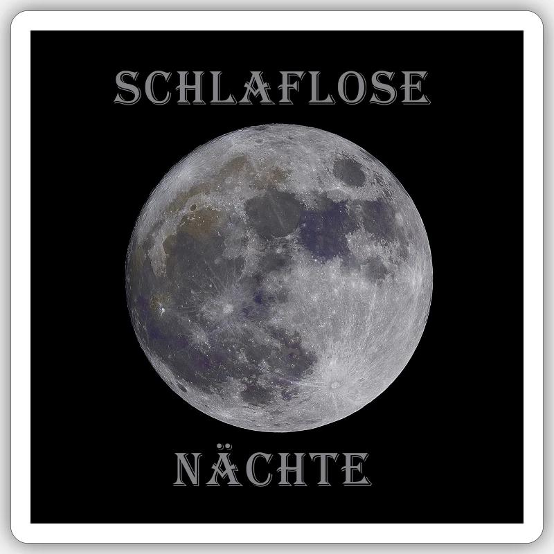 Nuits blanches Sticker taille S (10 x 10 cm)