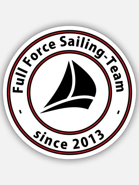 Full Force Sailing neutral - Sticker Größe S (10 x 10 cm) - Mattweiß