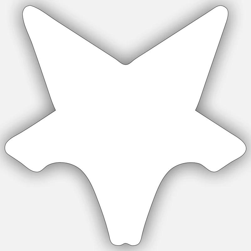 Icône WOLF - Sticker taille S (10 x 10 cm) - blanc mat