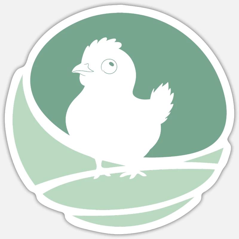 Chicken coop egg poultry Sticker size S (10 x 10 cm)