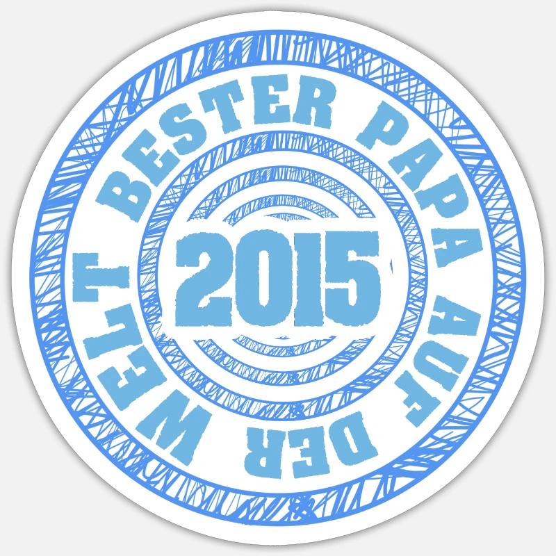 Bester 2015 - Sticker Größe S (10 x 10 cm) - Mattweiß