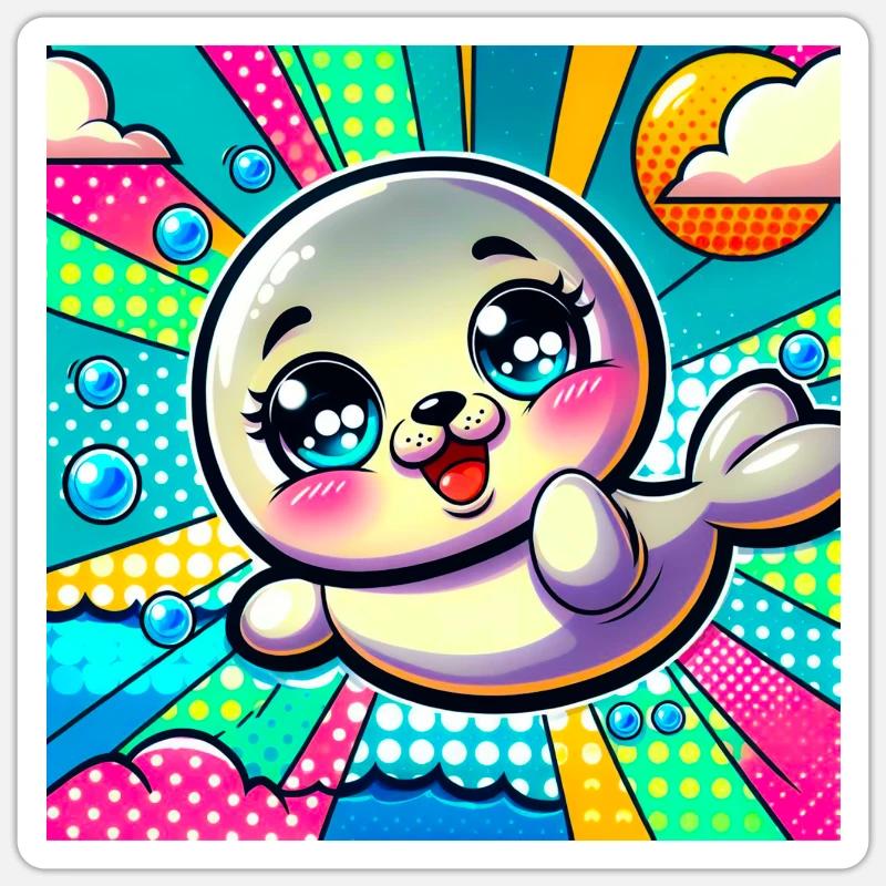 Sticker Größe S (10 x 10 cm) - 