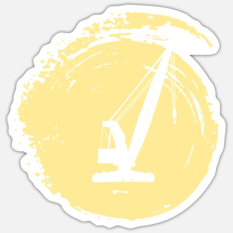 Construction de la maison de grue Sticker taille S (10 x 10 cm)