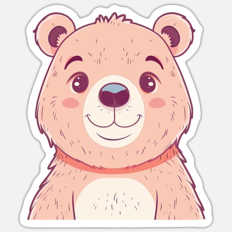 Baer Bar - Sticker taille S (10 x 10 cm) - blanc mat