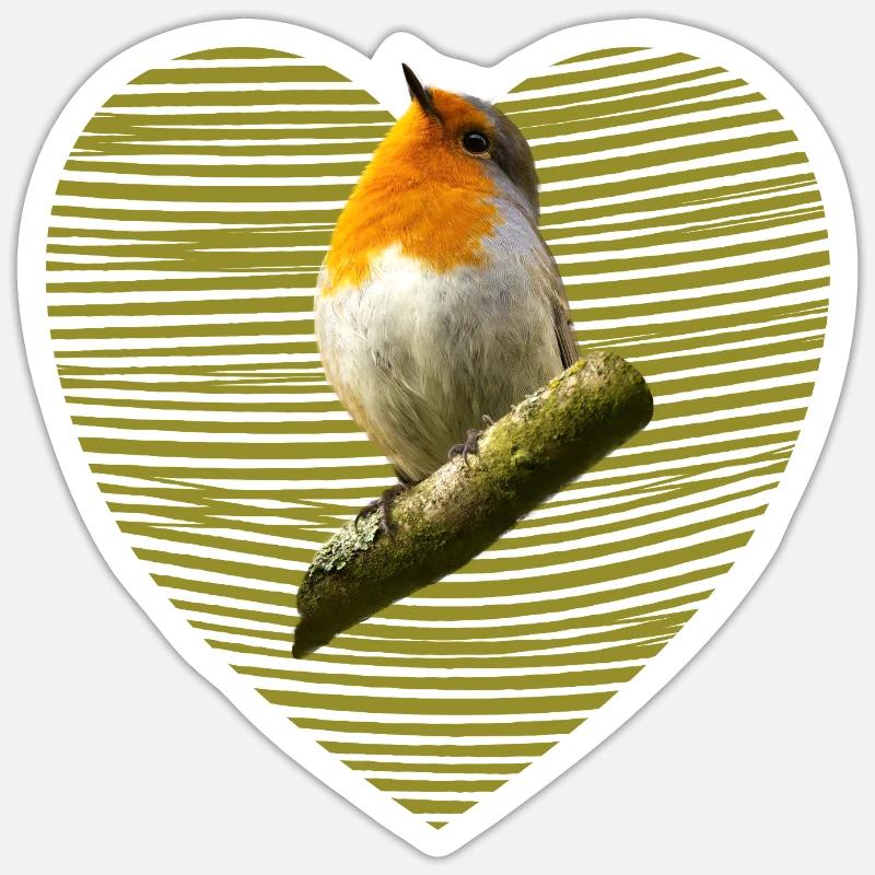 Robin Bird Sticker size S (10 x 10 cm)