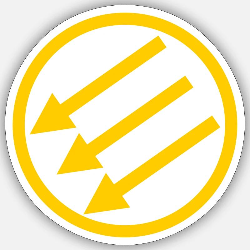 Turning Pfeile Sticker size S (10 x 10 cm)