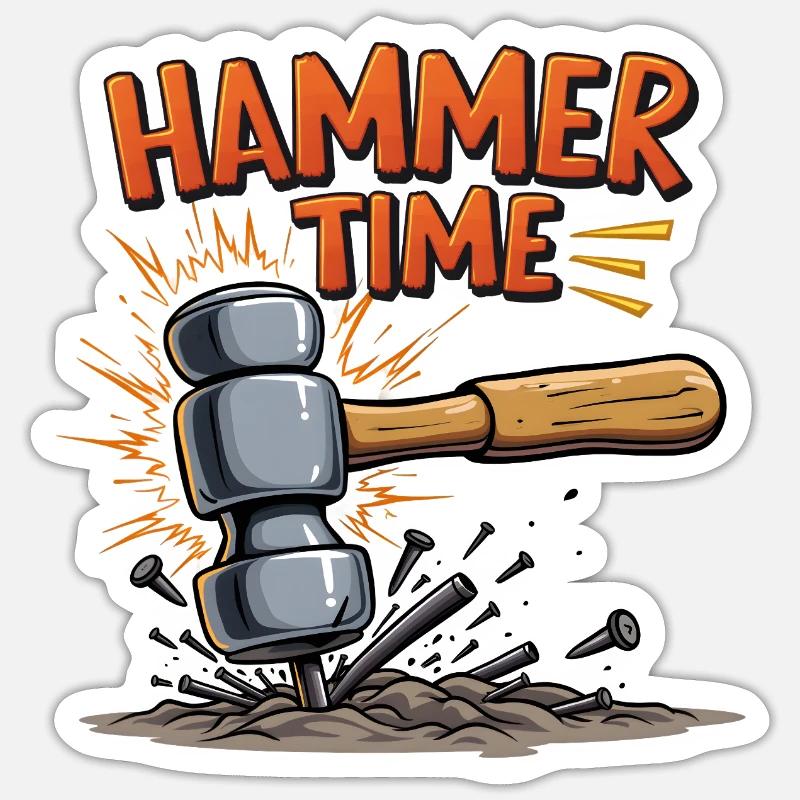 Awesome time! - Sticker size S (10 x 10 cm) - white matte