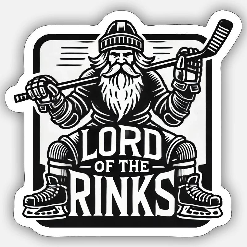 Herr der Eisbahnen Sticker Größe S (10 x 10 cm)