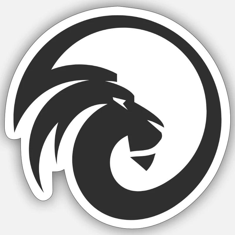 DadForce Black - Sticker Größe S (10 x 10 cm) - Mattweiß