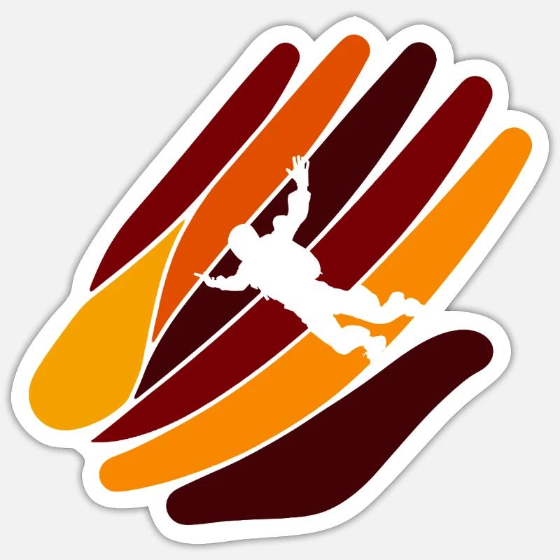 Skydive Base Jumping Freefall Sticker size S (10 x 10 cm)
