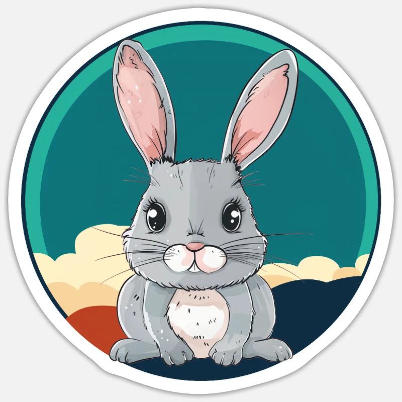 Bunny Easter Bunny Easter - Sticker size S (10 x 10 cm) - white matte