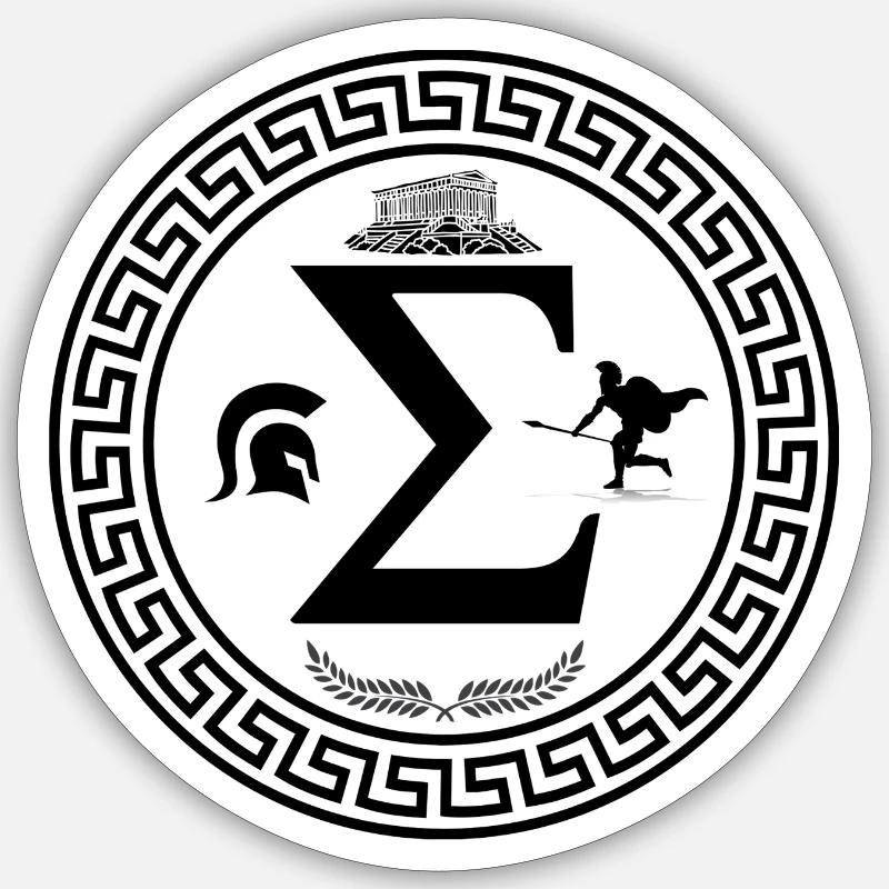 Grèce Sticker taille S (10 x 10 cm)