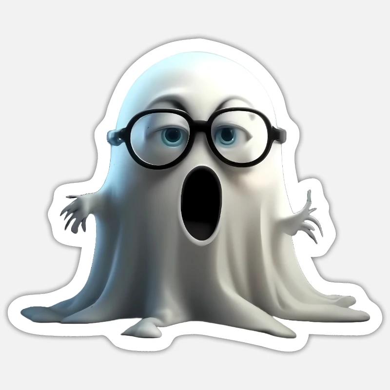 Geist - Sticker taille S (10 x 10 cm) - blanc mat