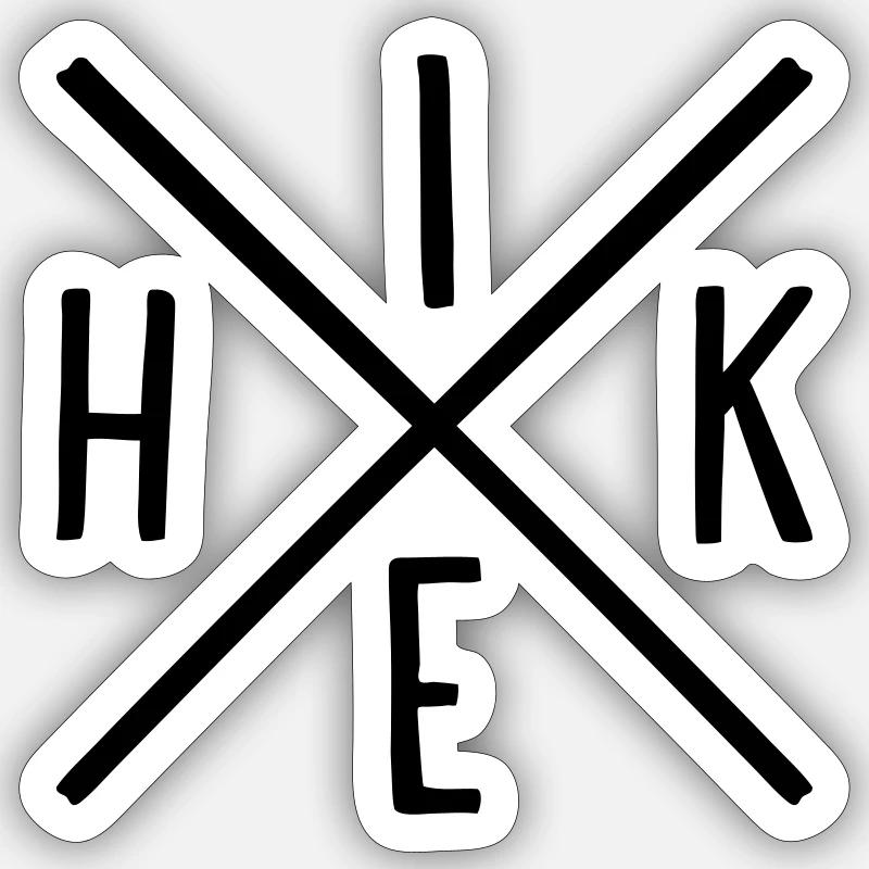 Wander - Sticker size S (10 x 10 cm) - white matte