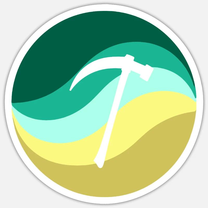 Mine Mining Miner Sticker size S (10 x 10 cm)