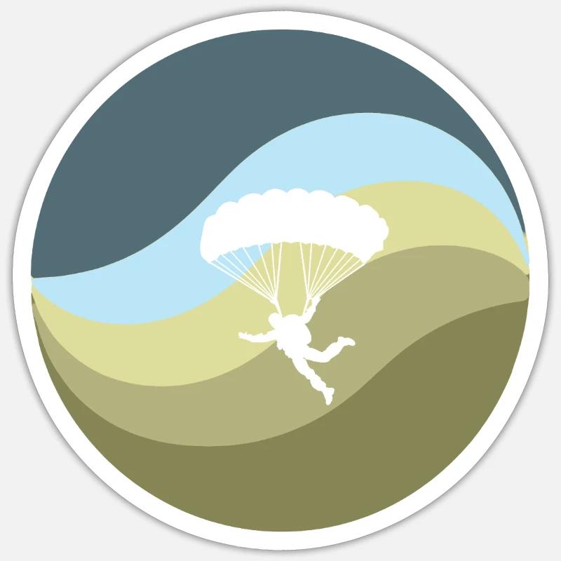 Skydive Skydiving - Sticker size S (10 x 10 cm) - white matte