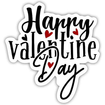 Romantic Valentine's Day Designs: Give Love - Sticker size S (10 x 10 cm) - white matte - Front