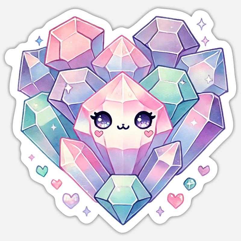 Crystals Sticker size S (10 x 10 cm)