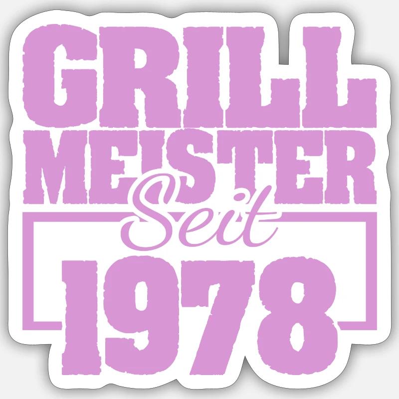 1978 - Sticker Größe S (10 x 10 cm) - Mattweiß
