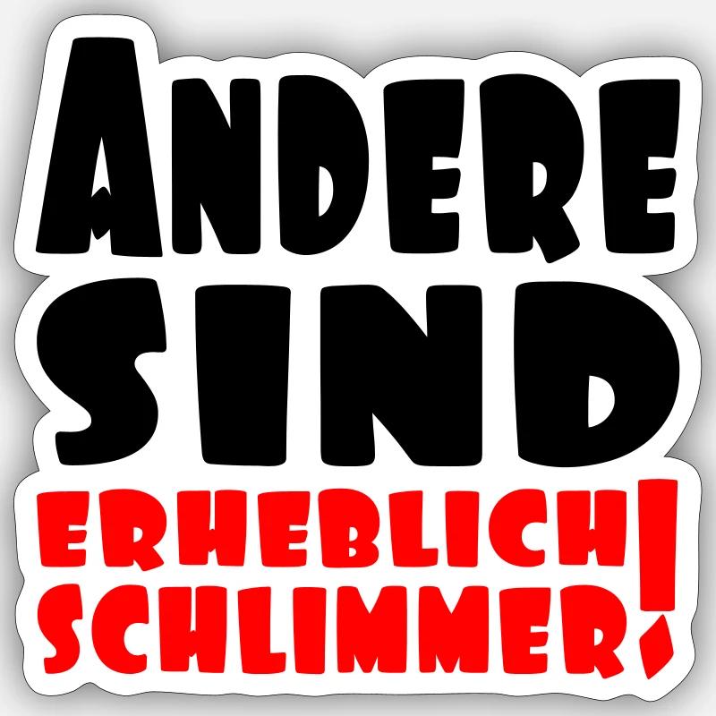 erheblich - Sticker Größe S (10 x 10 cm) - Mattweiß