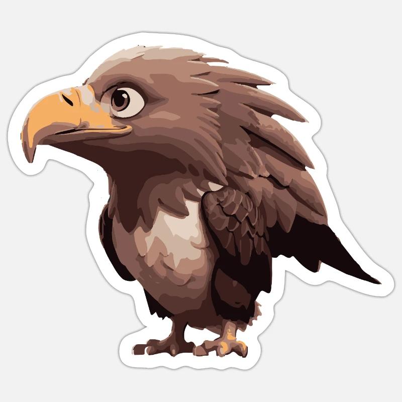 Eagle Comic - Sticker size S (10 x 10 cm) - white matte