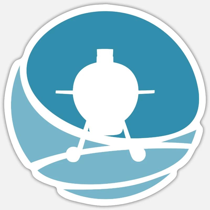 BBQ Grillwurst Sticker Größe S (10 x 10 cm)