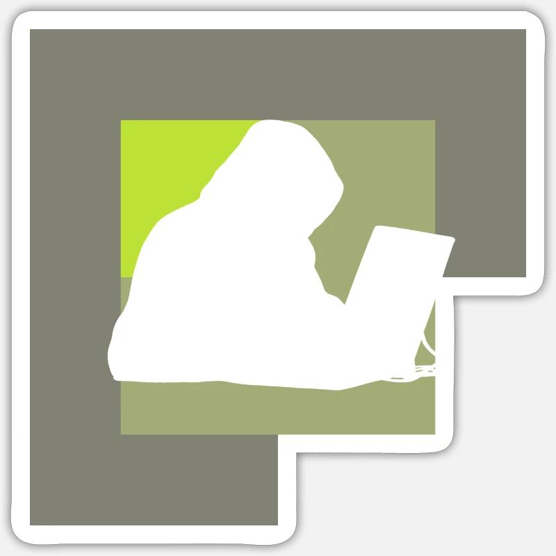 Informatik Computerfreak Sticker Größe S (10 x 10 cm)