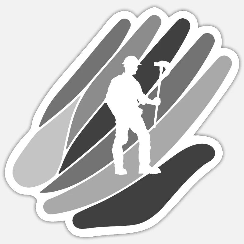 Mining Coal Sticker size S (10 x 10 cm)