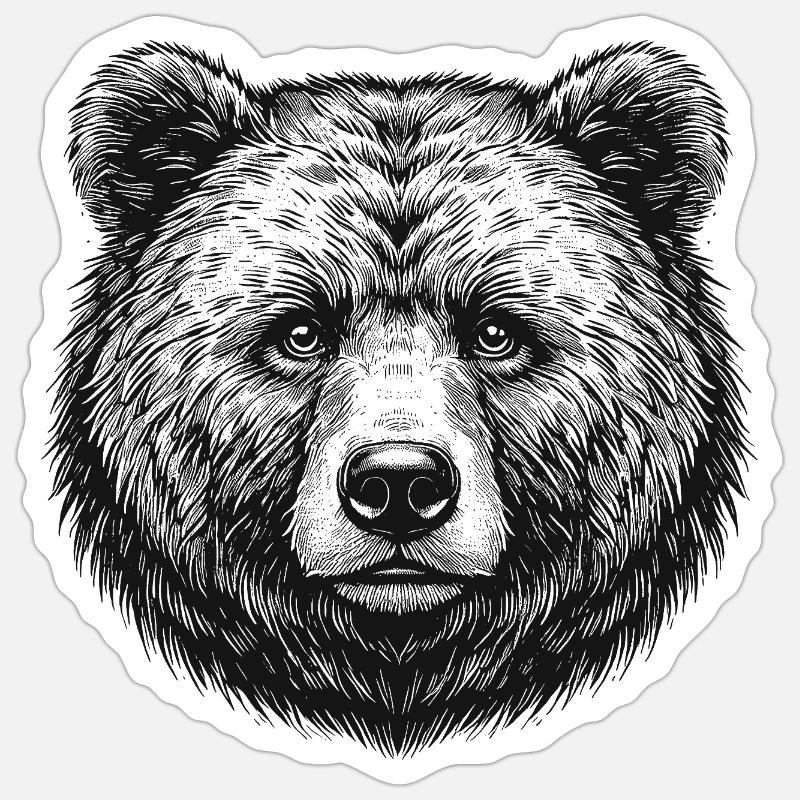 Ours Sticker taille S (10 x 10 cm)