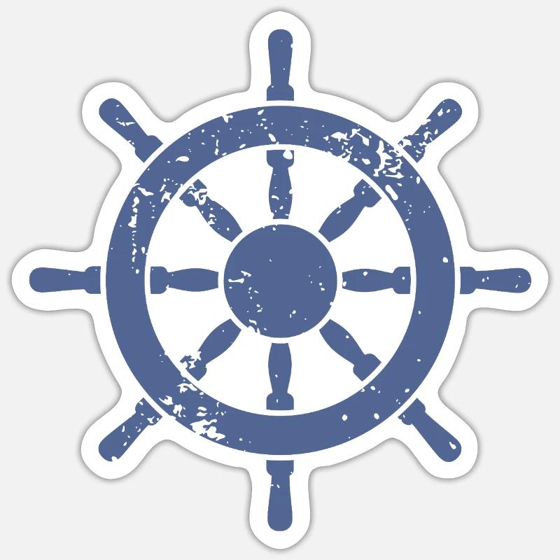 Steering Wheel - Sticker size S (10 x 10 cm) - white matte