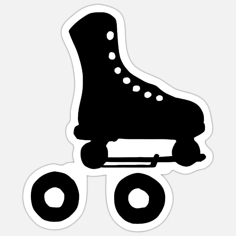 Roller - Sticker size S (10 x 10 cm) - white matte