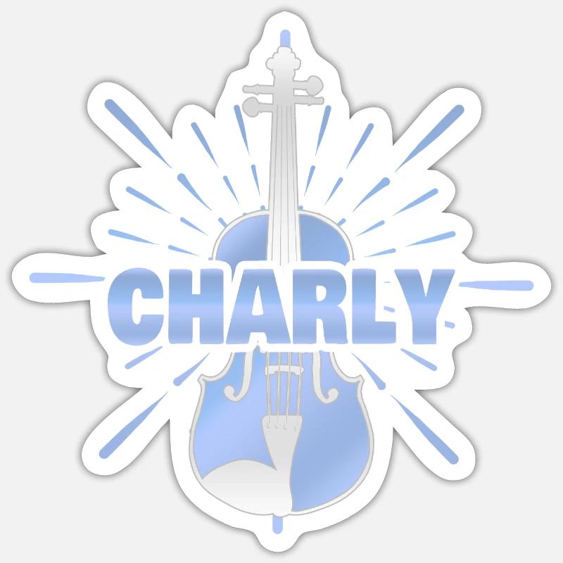 Charly - Sticker size S (10 x 10 cm) - white matte