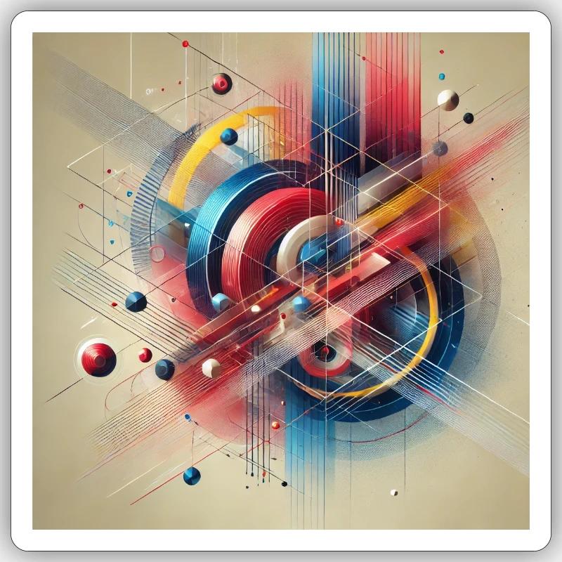 Colours in motion Sticker size S (10 x 10 cm)