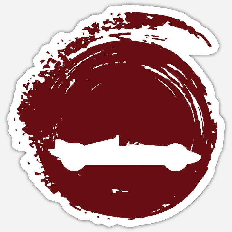 Tuning Rennbahn Renner - Sticker Größe S (10 x 10 cm) - Mattweiß