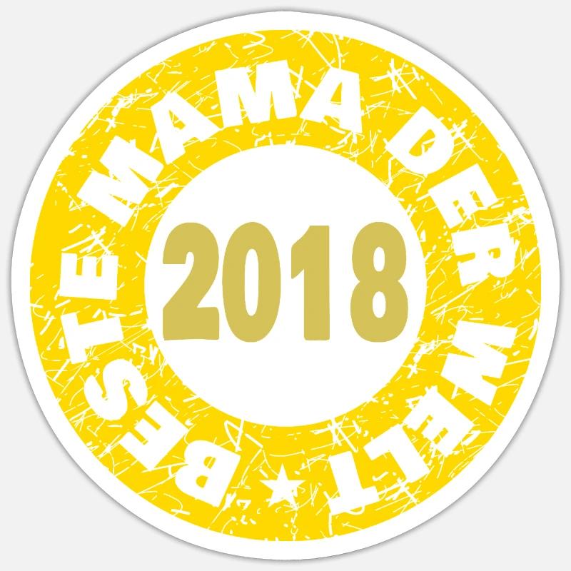 2018 - Sticker Größe S (10 x 10 cm) - Mattweiß