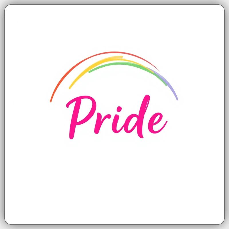 Pride - Sticker size S (10 x 10 cm) - white matte