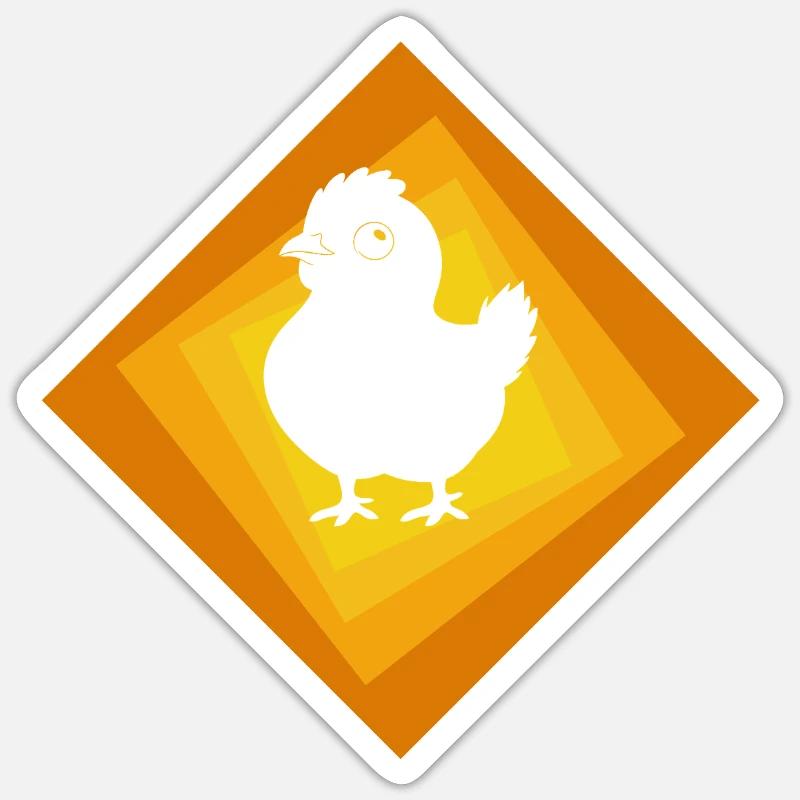 Chicken Egg Sticker size S (10 x 10 cm)