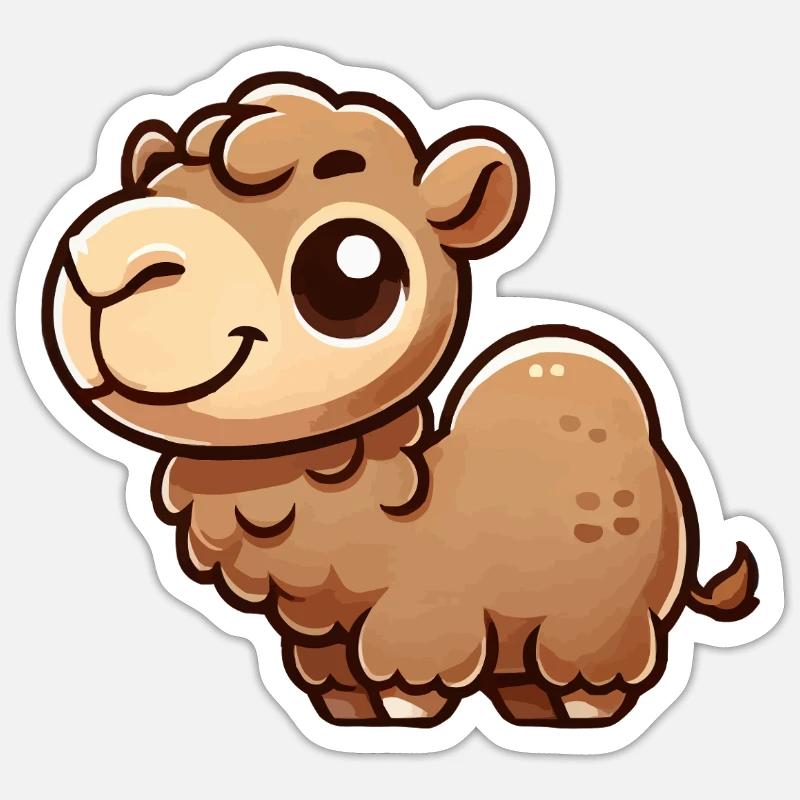 kamel cartoon Sticker Größe S (10 x 10 cm)