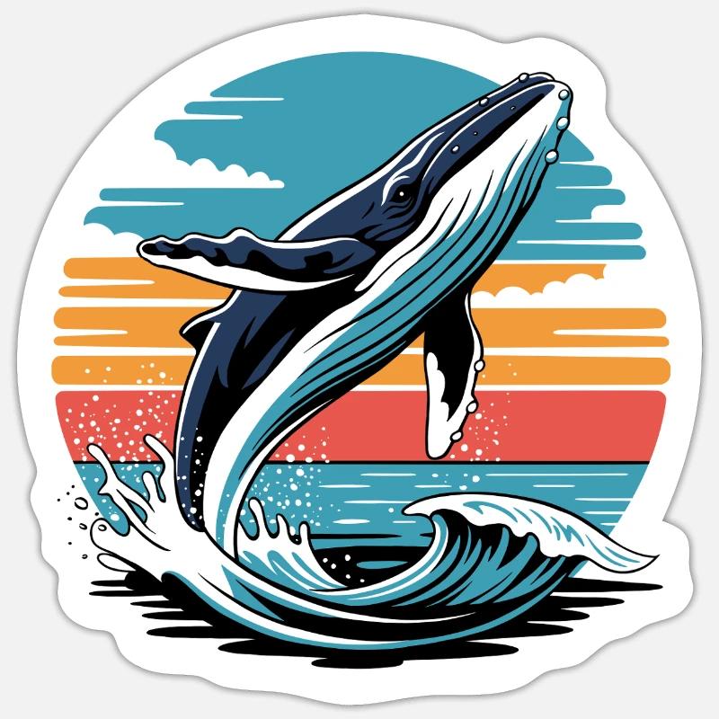 Sunset Splash Sticker size S (10 x 10 cm)