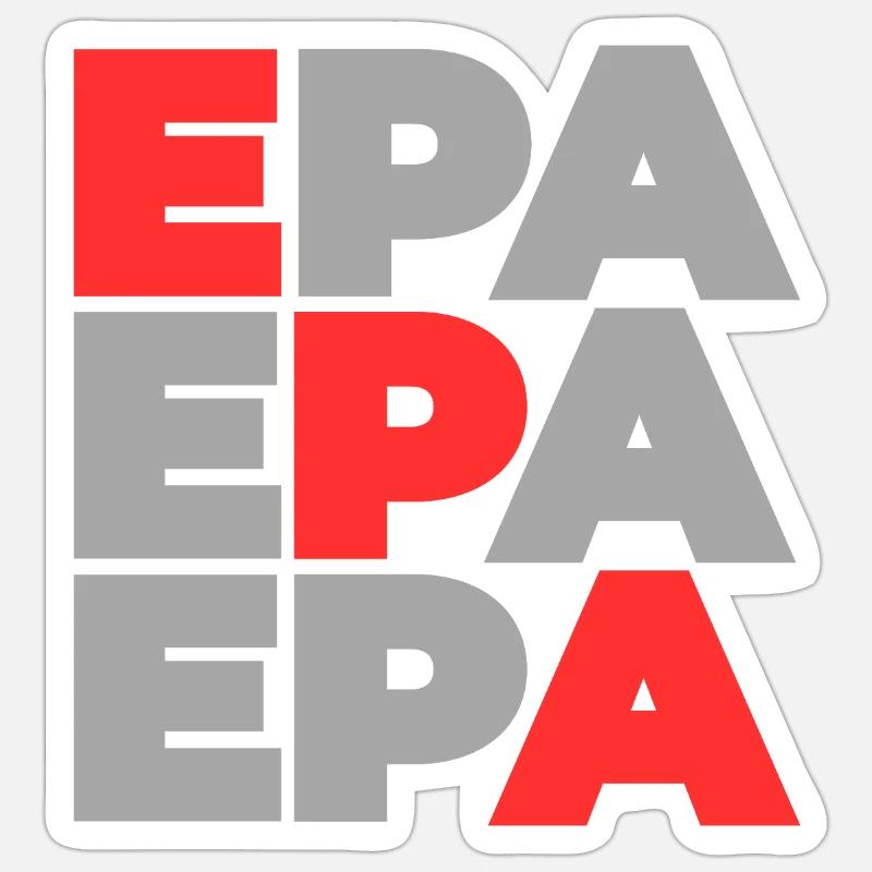 EPA EPA EPA - Sticker size S (10 x 10 cm) - white matte