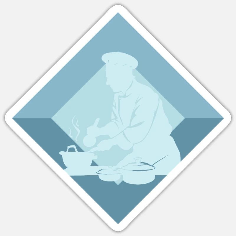 Cuoco Cucina Adesivo