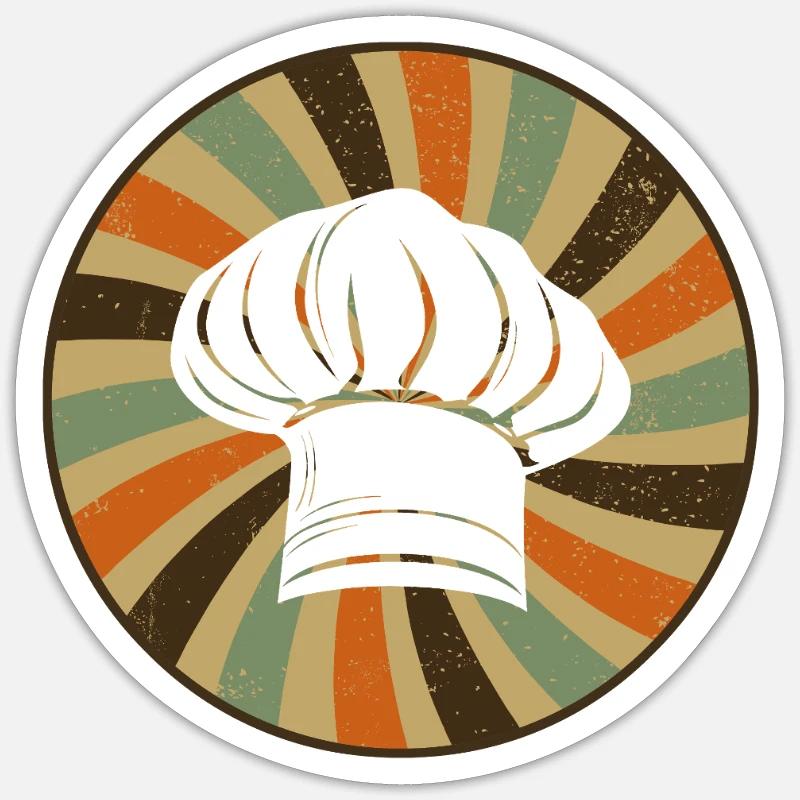 Chef, chef étoilé Sticker taille S (10 x 10 cm)