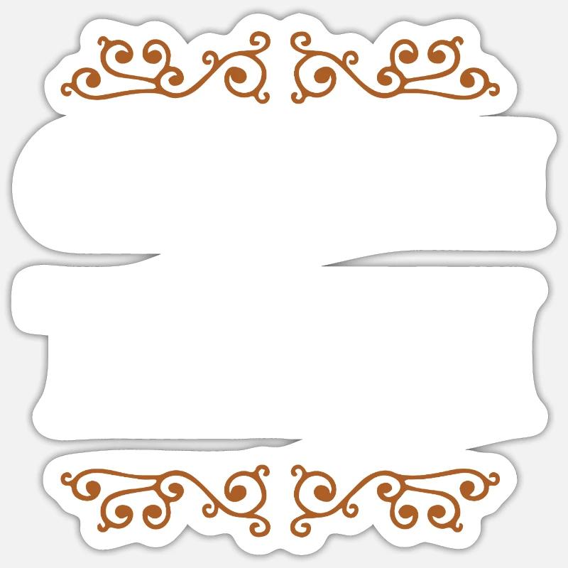 Équipage du palefrenier - Sticker taille S (10 x 10 cm) - blanc mat