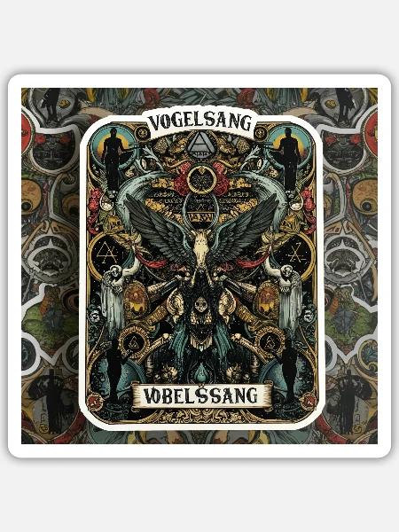 N.W.O Vogelsang - Sticker Größe S (10 x 10 cm) - Mattweiß