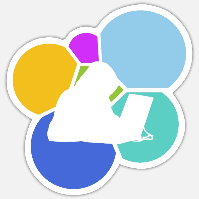 Computer Science Cybersecurity Student - Sticker size S (10 x 10 cm) - white matte
